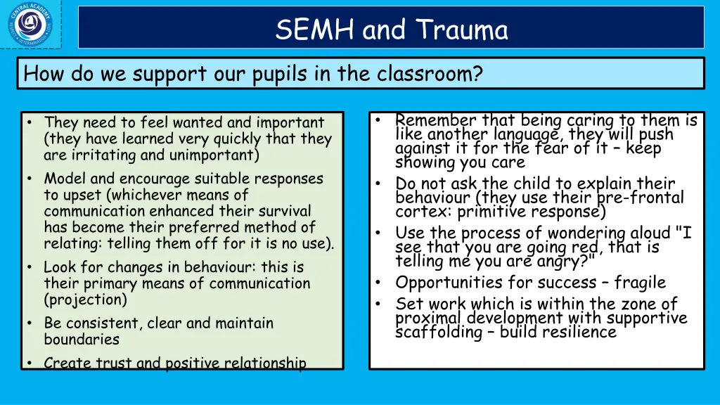 semh and trauma 1