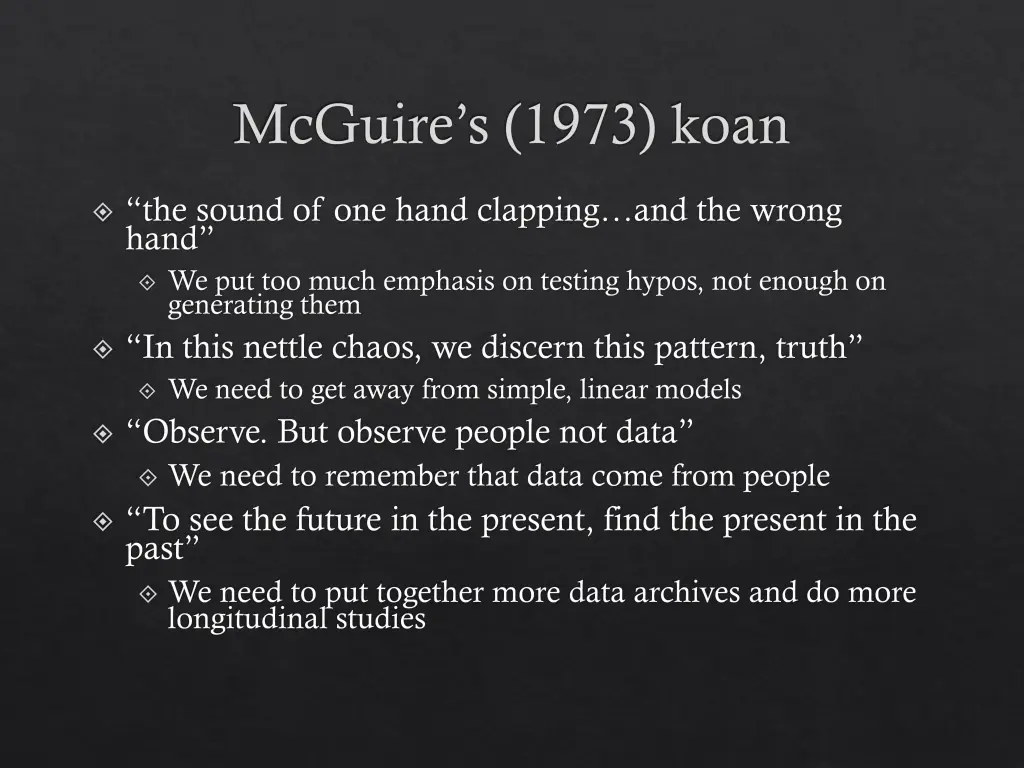 mcguire s 1973 koan