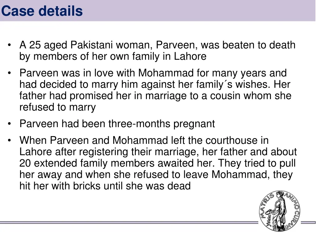 case details