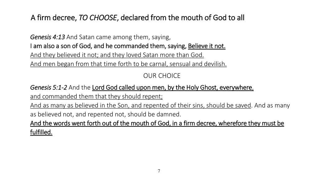 a firm decree a firm decree to choose