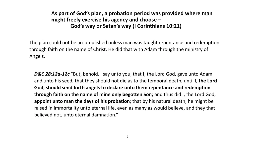 as part of god s plan a probation period