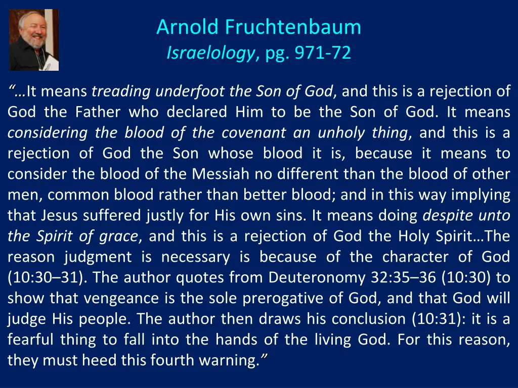 arnold fruchtenbaum israelology pg 971 72 2