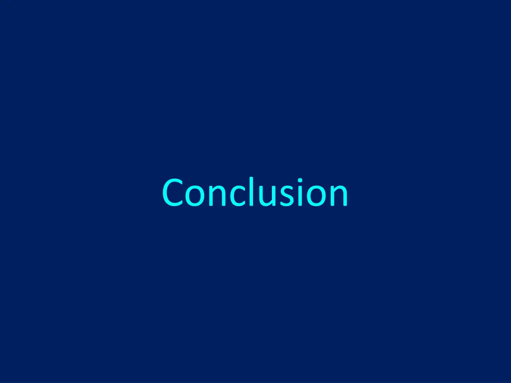 conclusion
