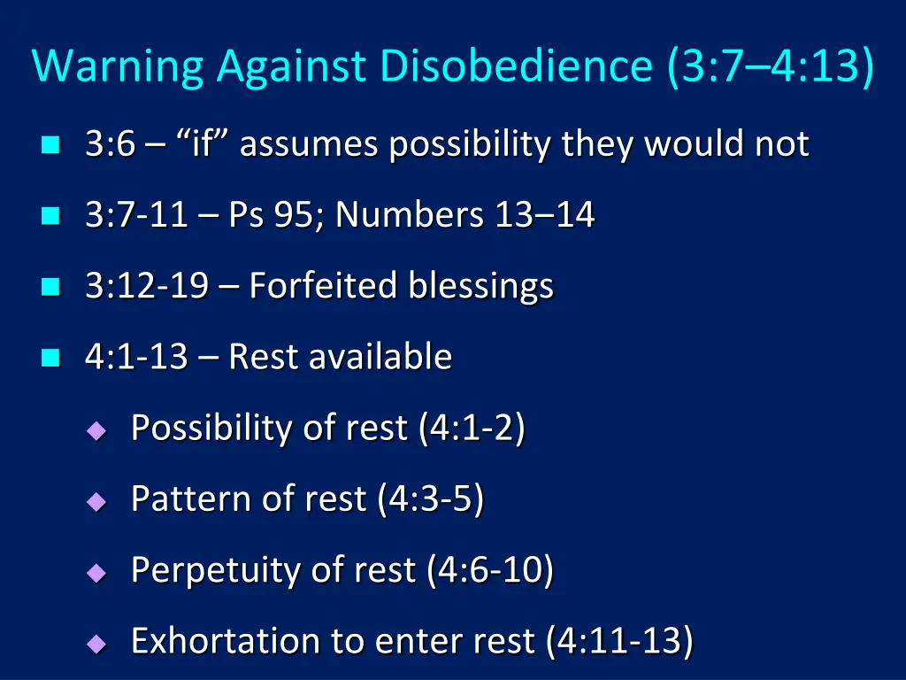 warning against disobedience 3 7 4 13