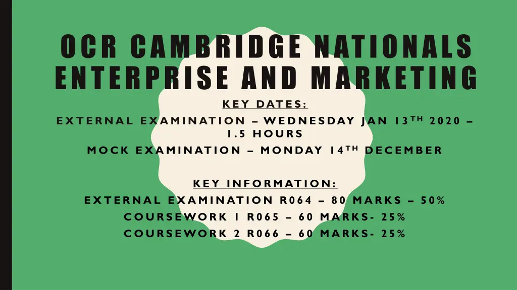 ocr cambridge nationals enterprise and marketing