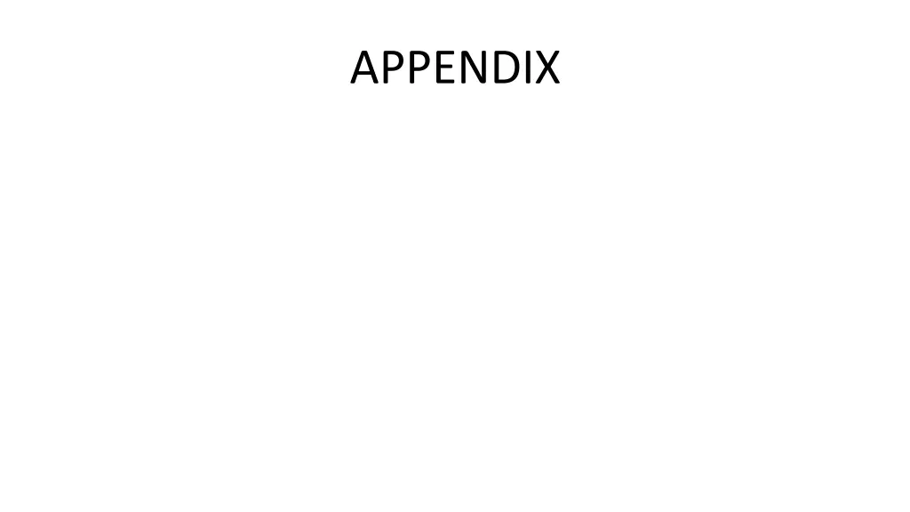 appendix