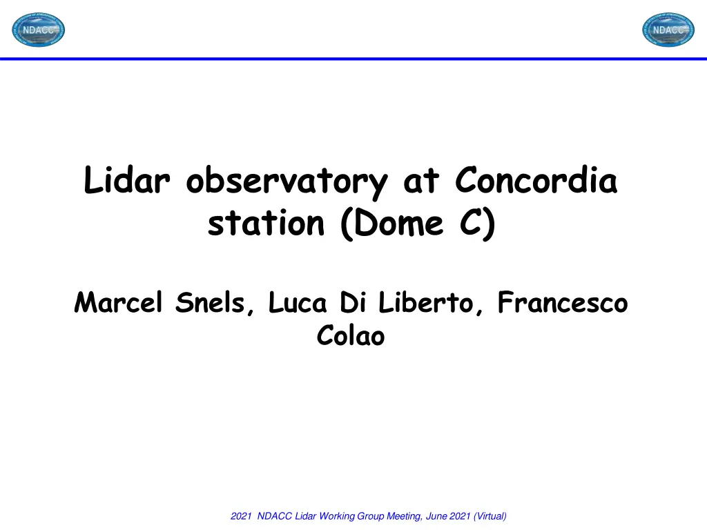 lidar observatory at concordia station dome c
