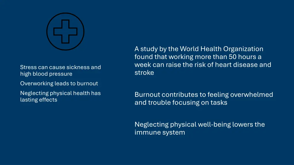 a study by the world health organization found