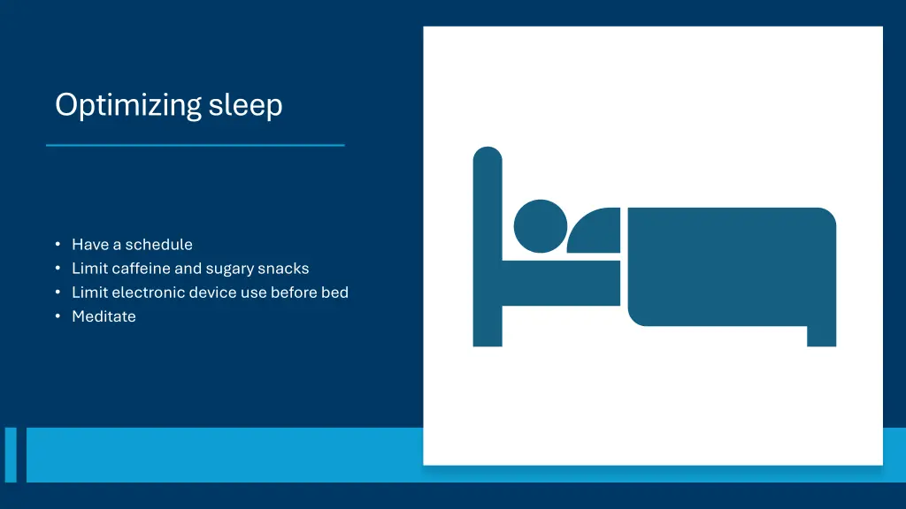 optimizing sleep