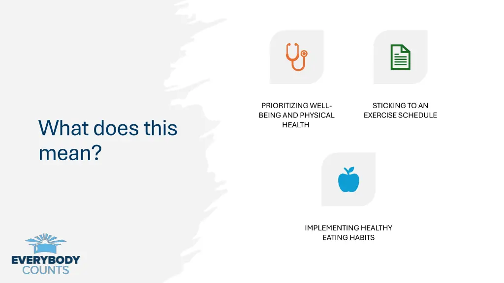 prioritizing well being and physical health