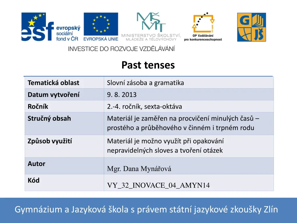 past tenses