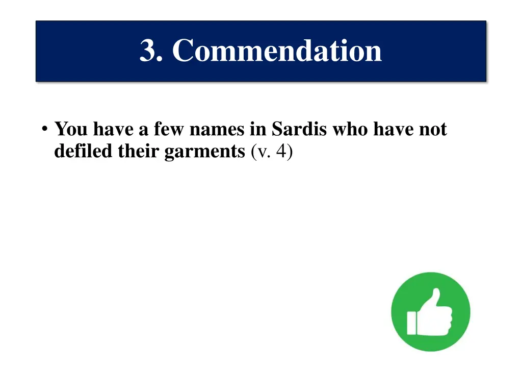 3 commendation