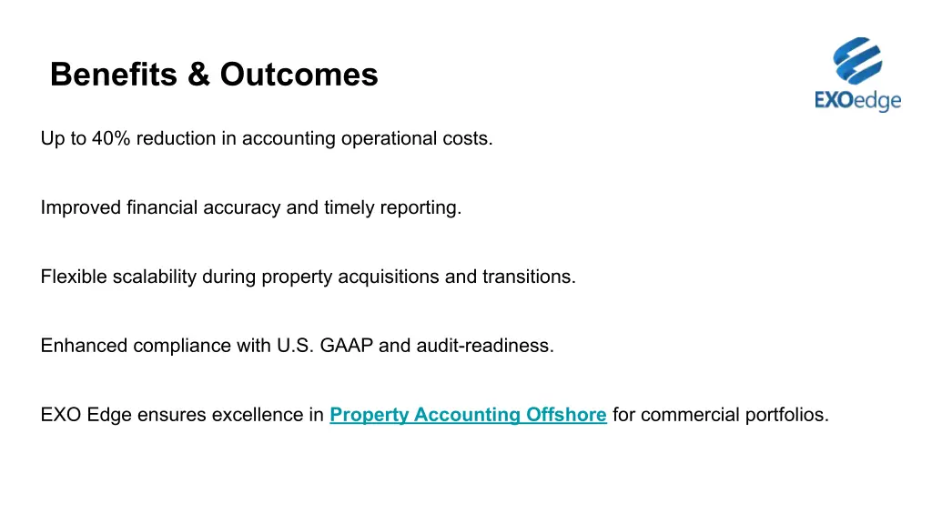 benefits outcomes