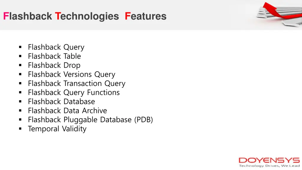 flashback technologies features