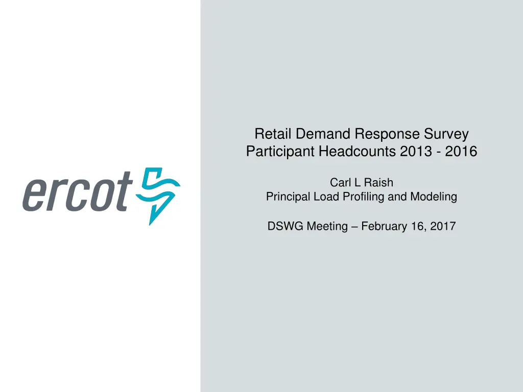 retail demand response survey participant