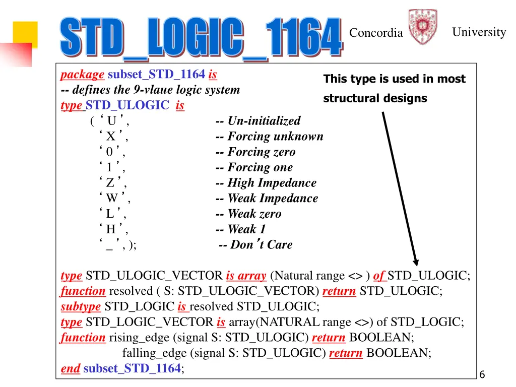 std logic 1164 std logic 1164