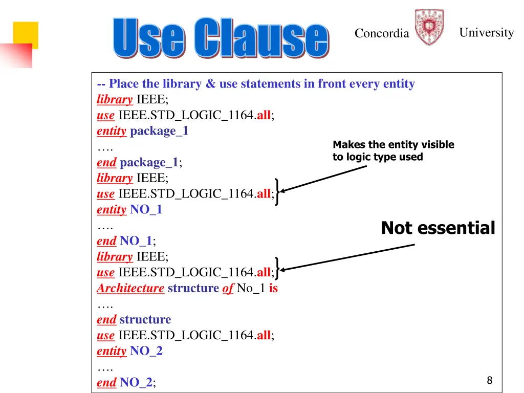 use clause use clause