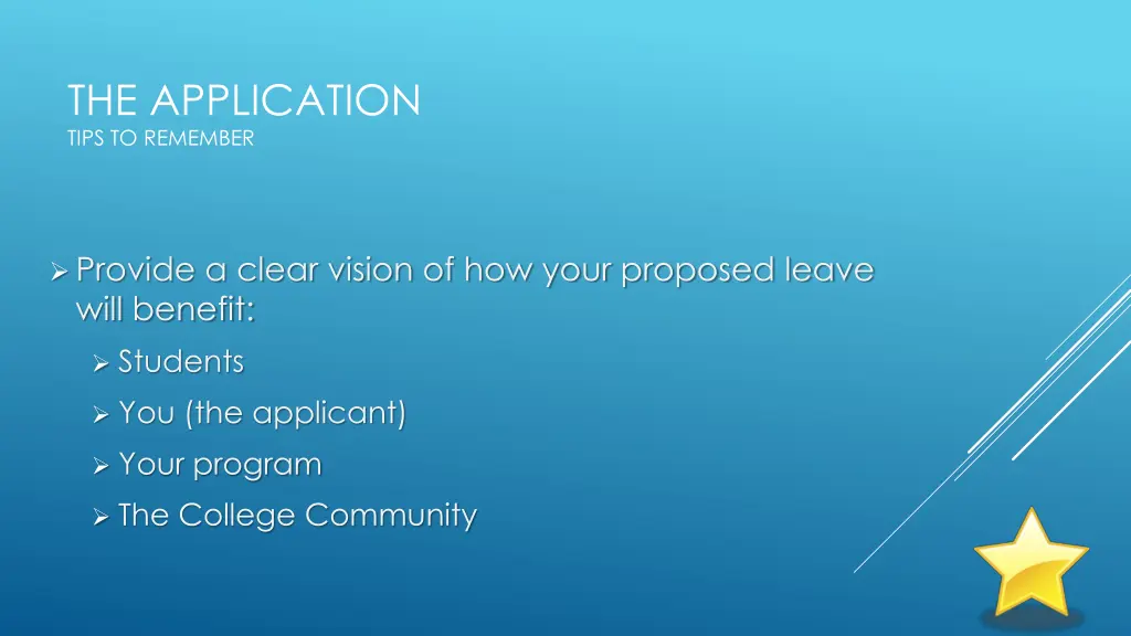 the application tips to remember 2