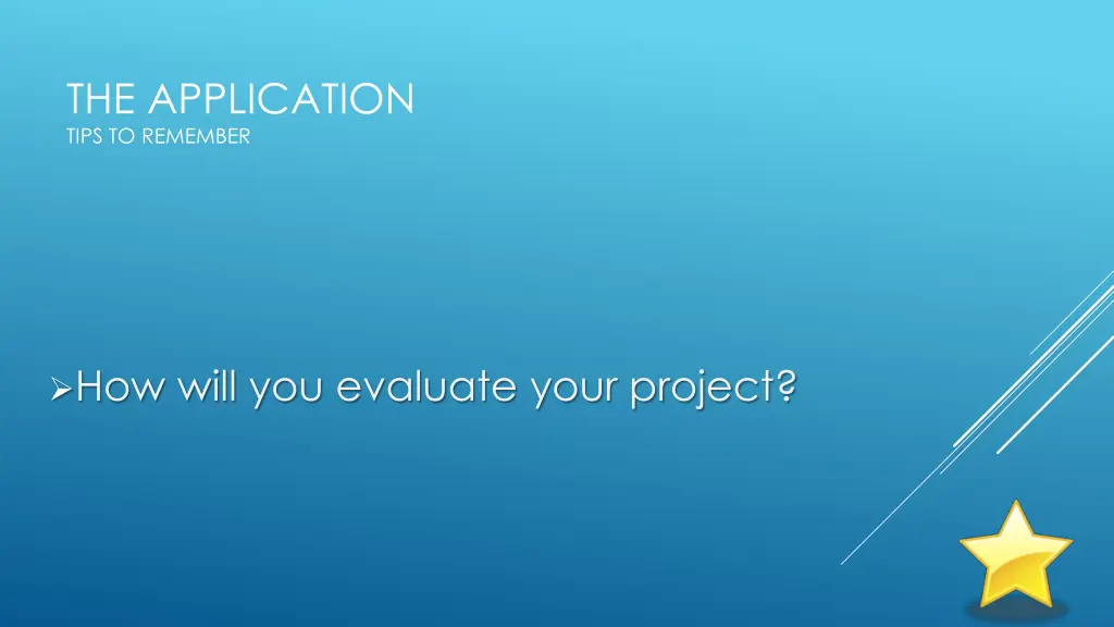 the application tips to remember 3