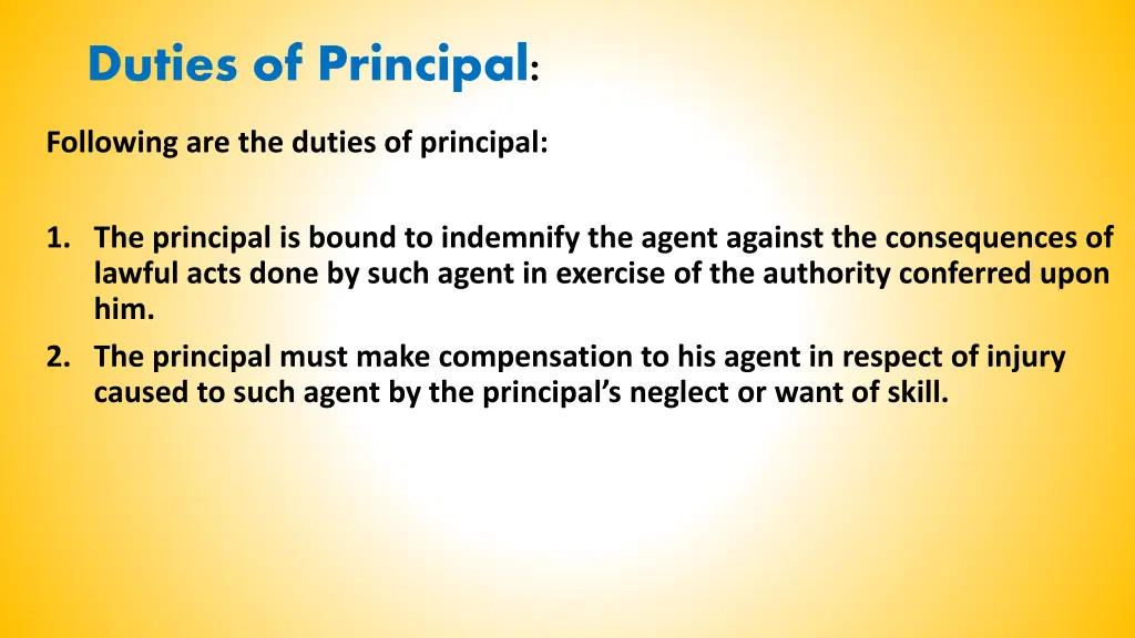 duties of principal