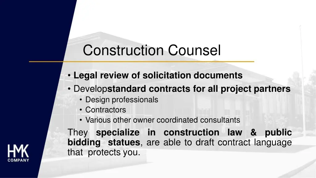construction counsel