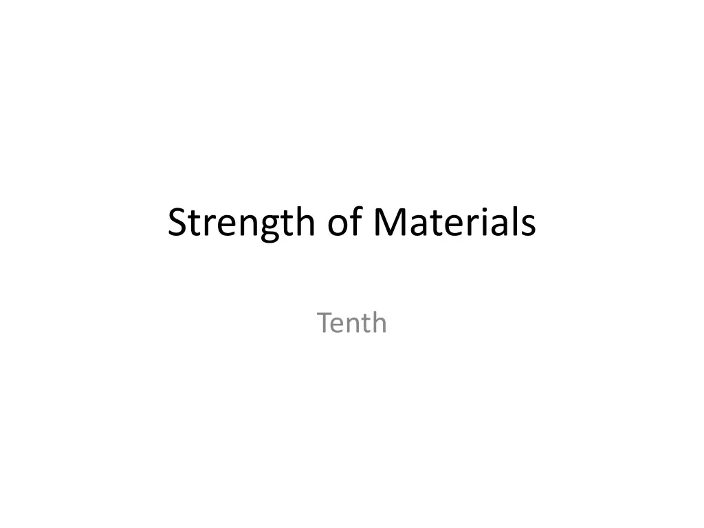 strength of materials