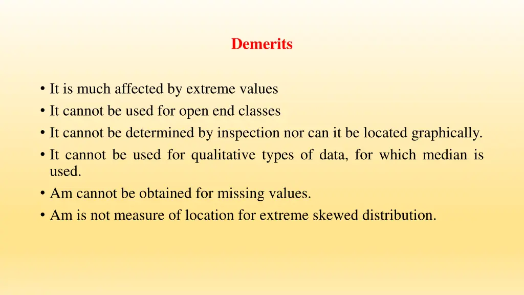 demerits