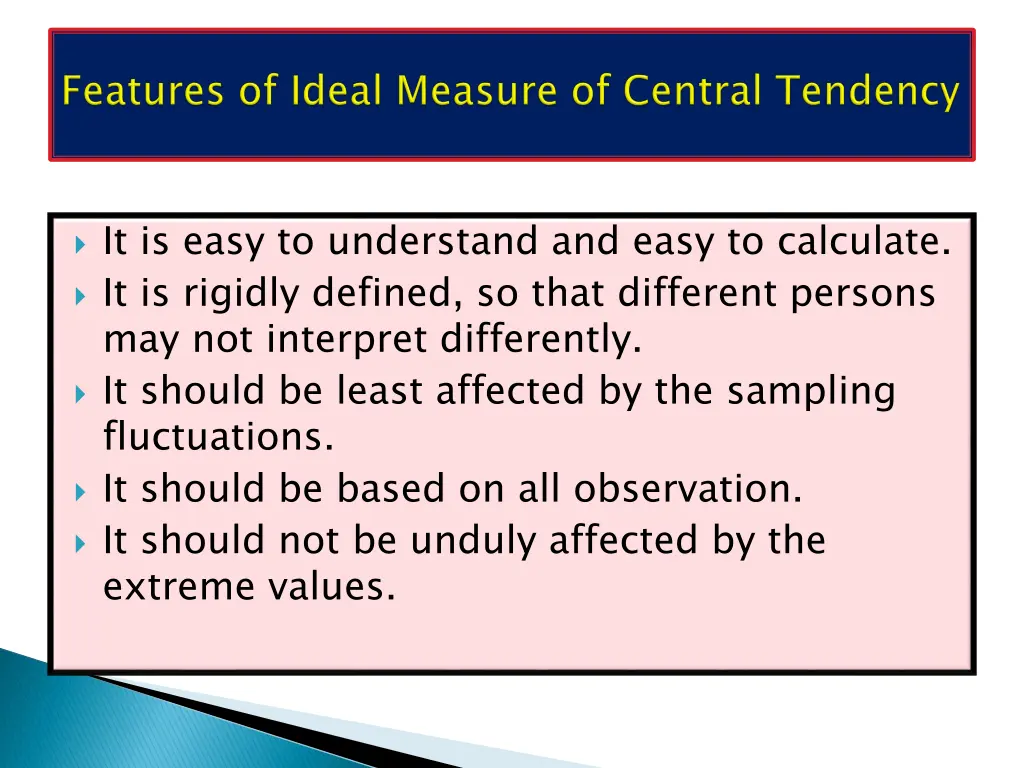 it is easy to understand and easy to calculate