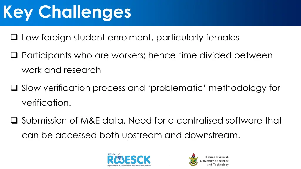 key challenges
