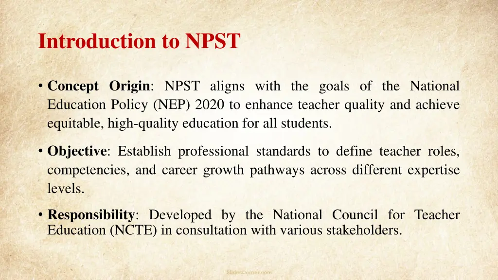 introduction to npst