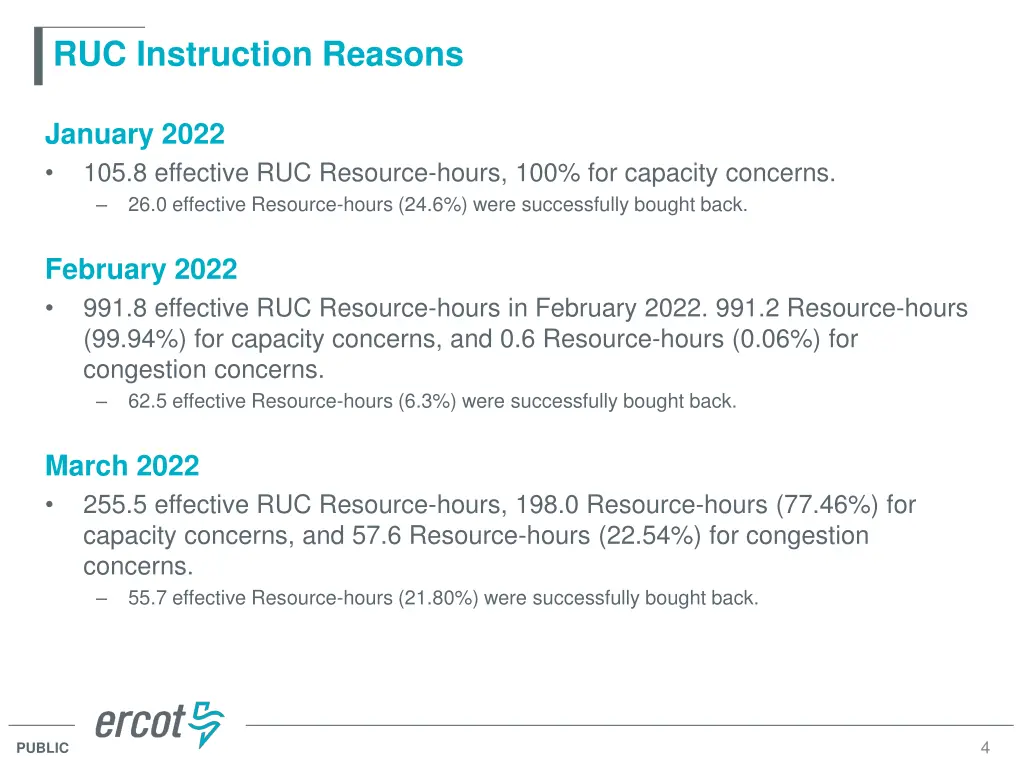 ruc instruction reasons