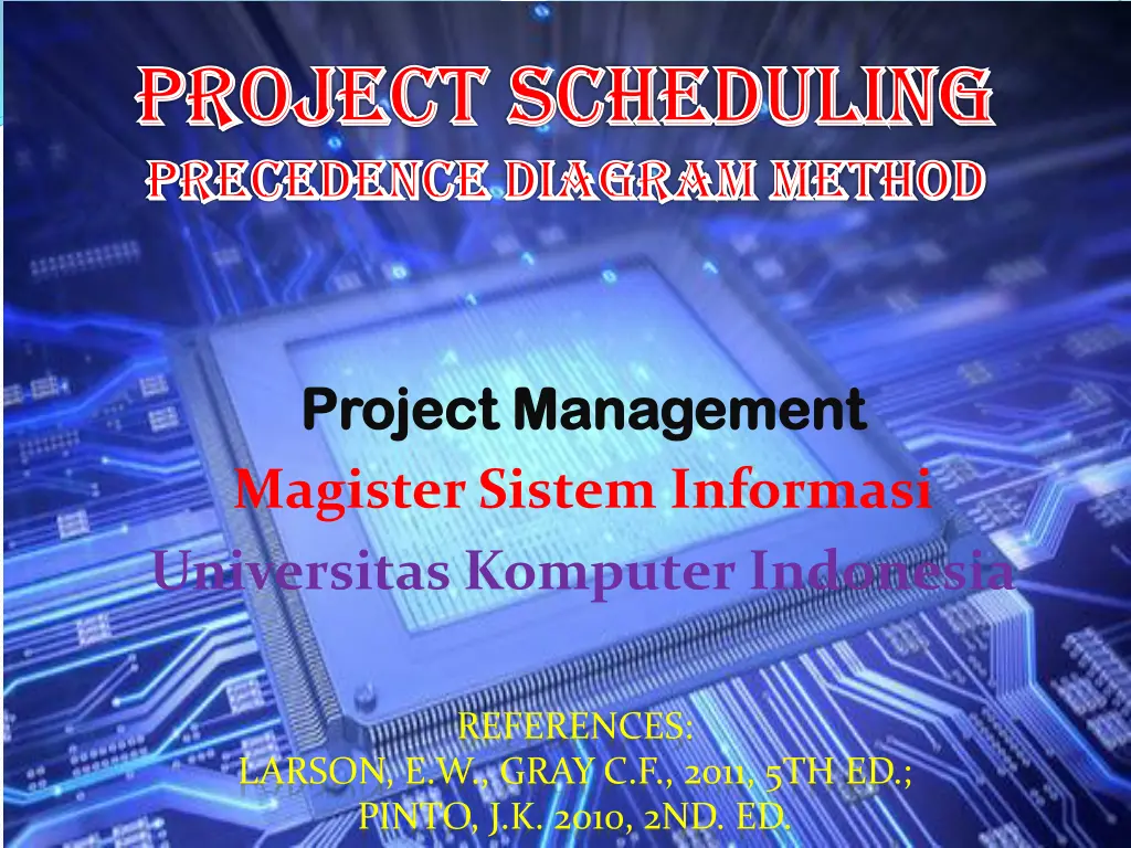 project scheduling project scheduling precedence