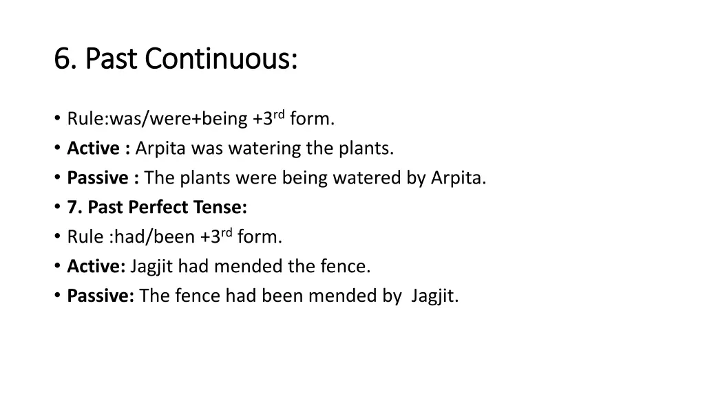 6 6 past continuous past continuous