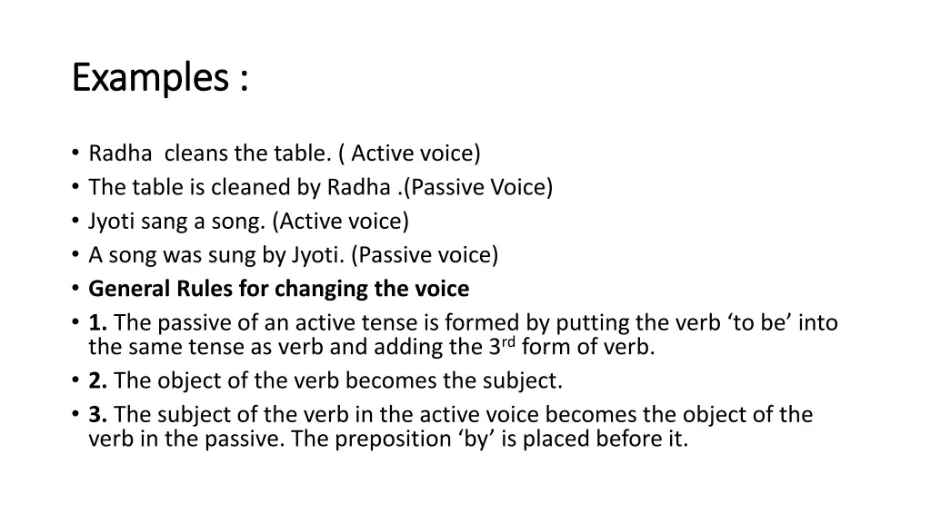 examples examples