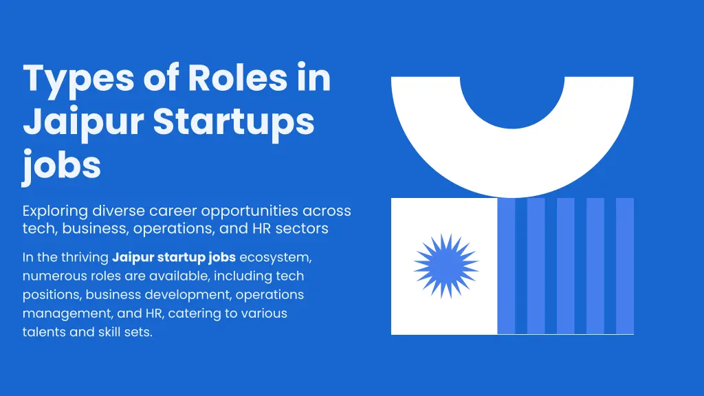 types of roles in jaipur startups jobs
