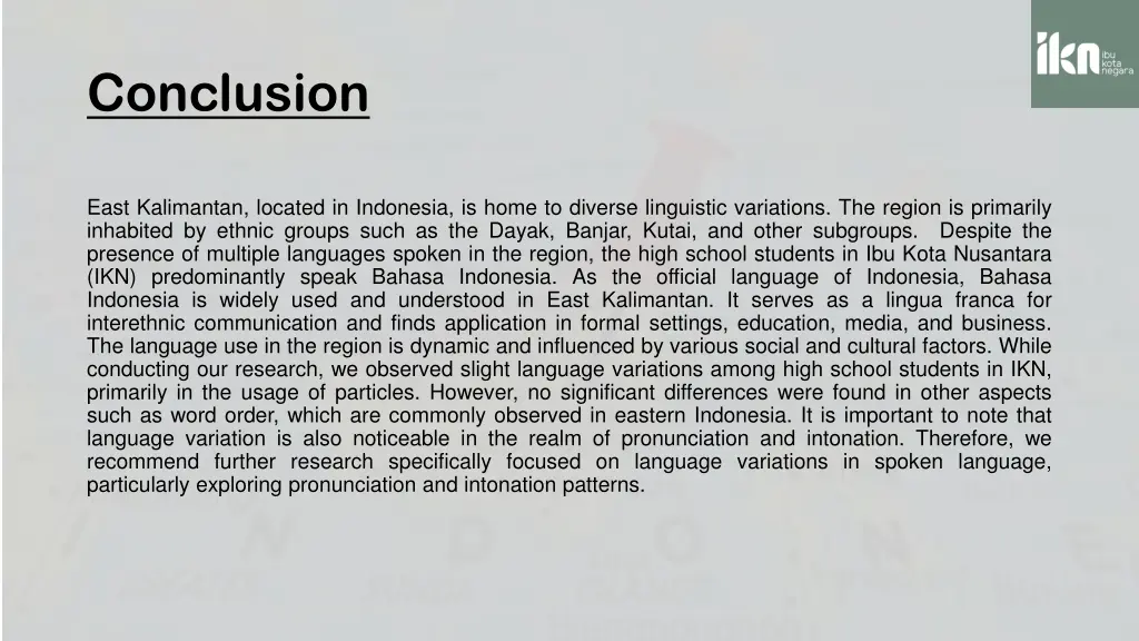 conclusion