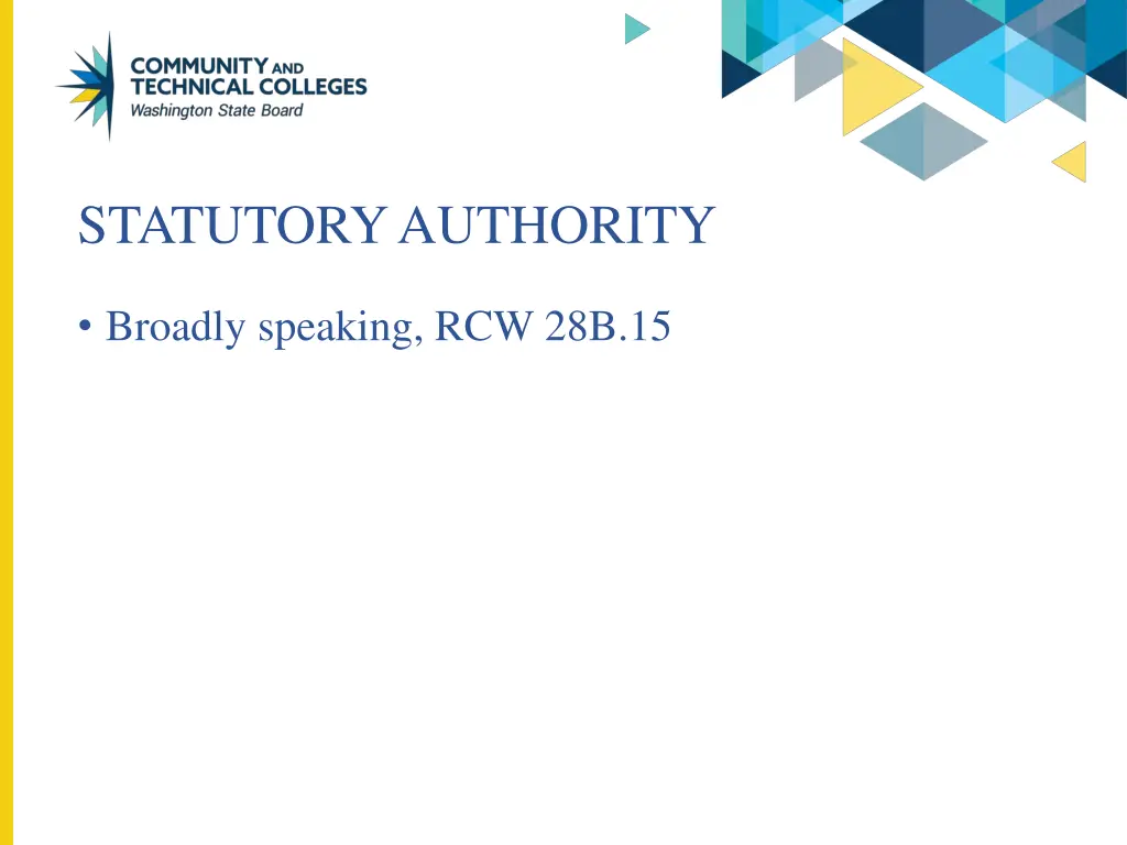 statutory authority
