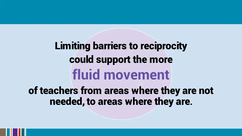 limiting barriers to reciprocity could support