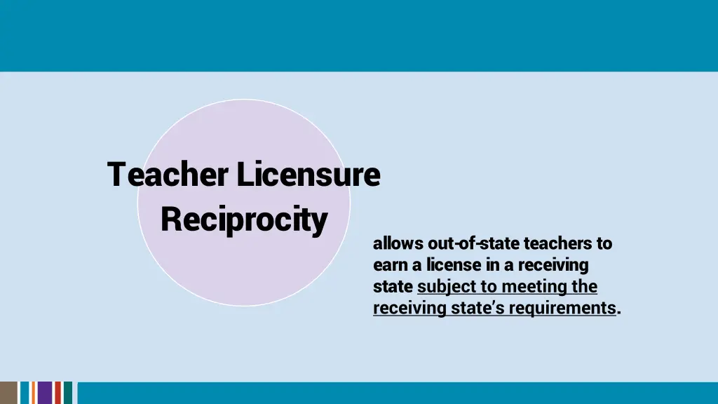 teacher licensure reciprocity