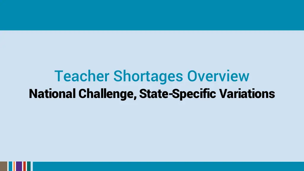 teacher shortages overview national challenge