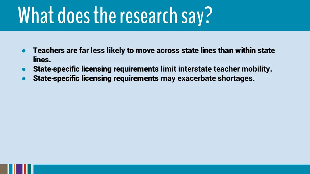 what does the research say
