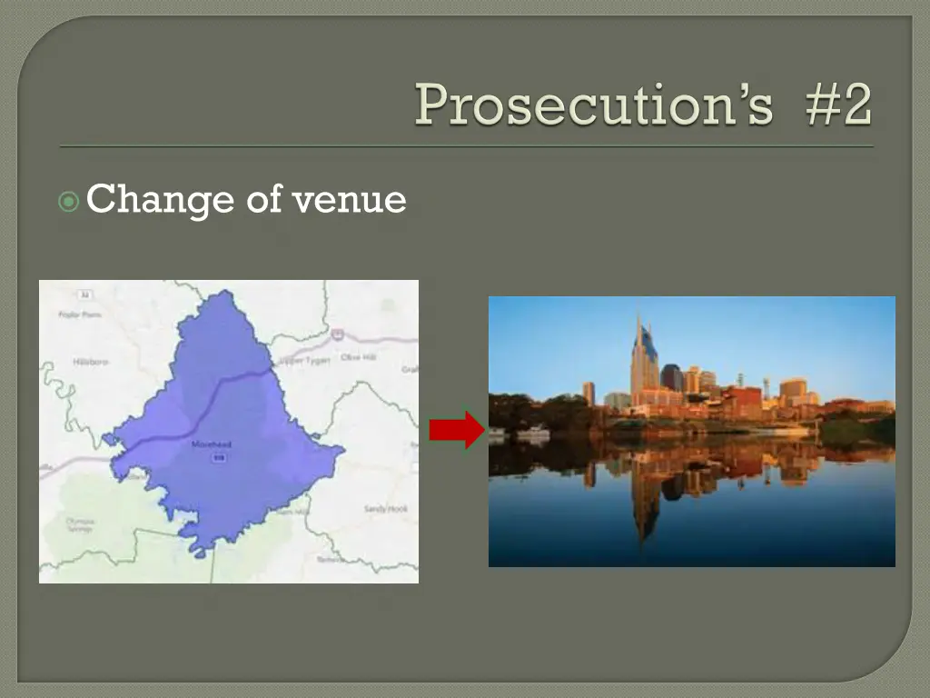 change of venue