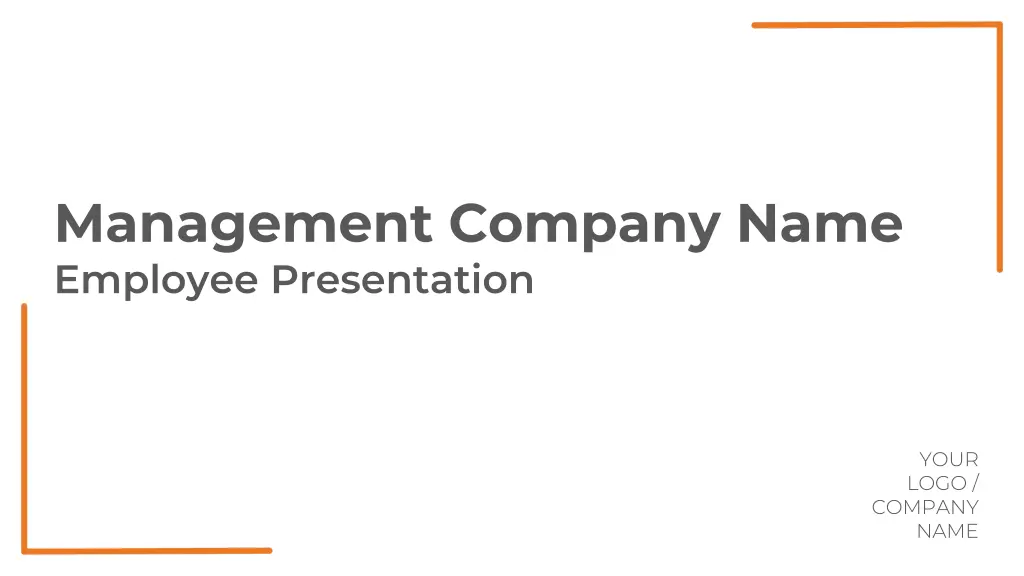 management company name employee presentation