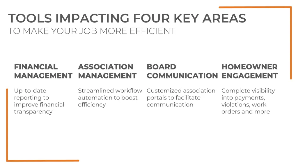 tools impacting four key areas to make your