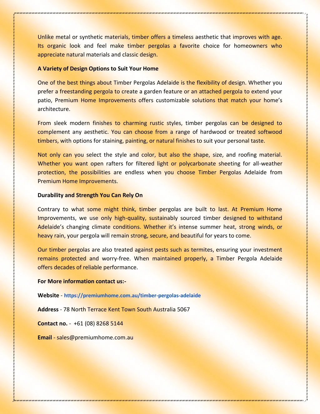 unlike metal or synthetic materials timber offers
