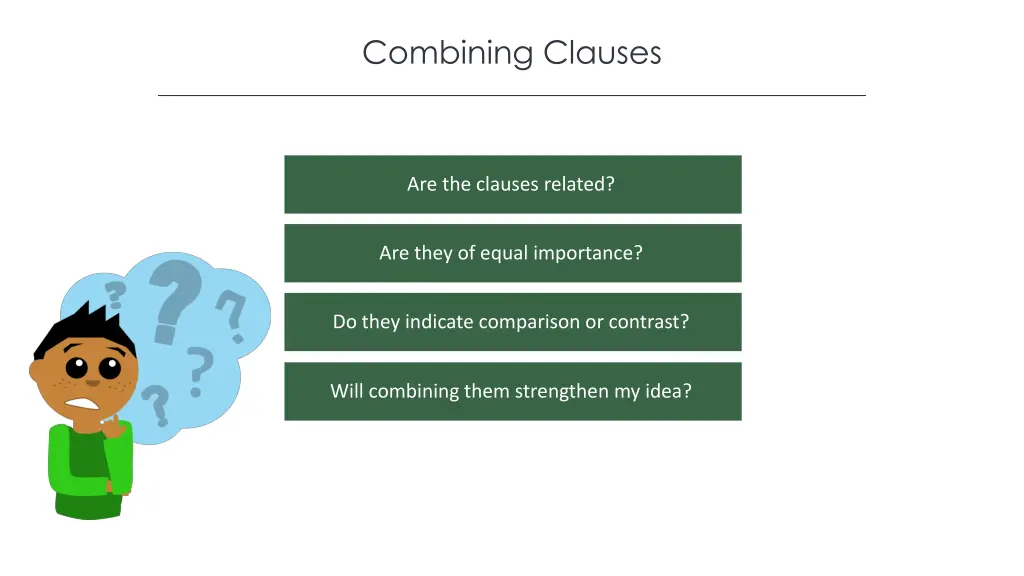 combining clauses