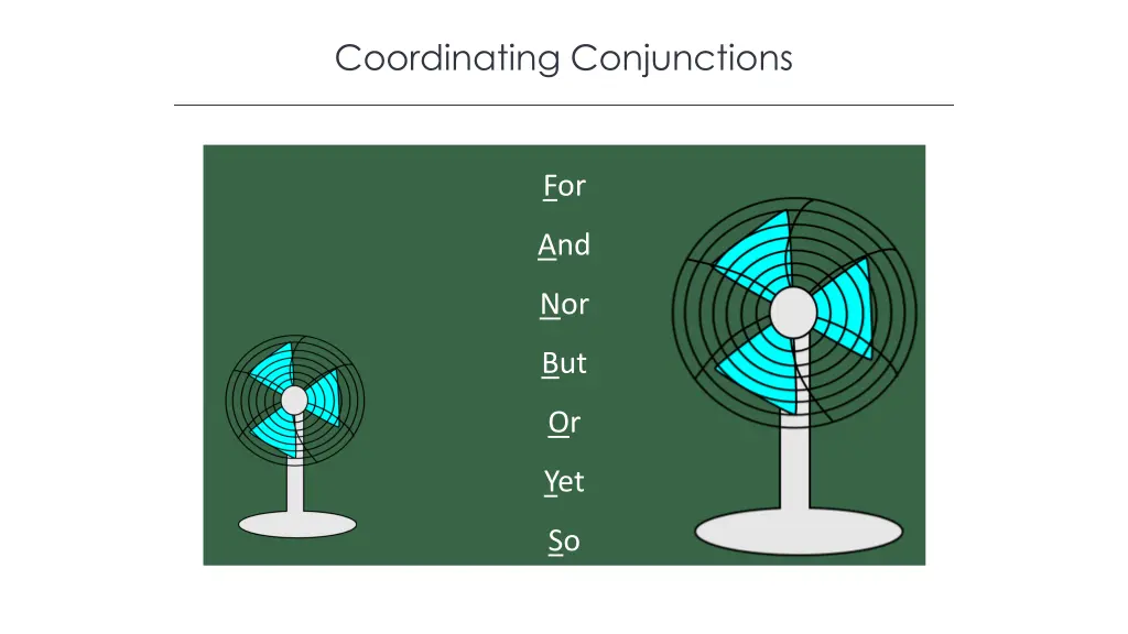 coordinating conjunctions