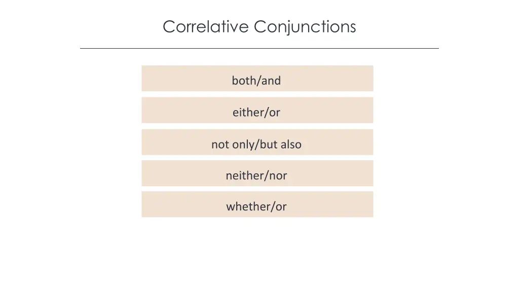 correlative conjunctions