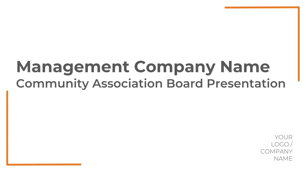 management company name community association