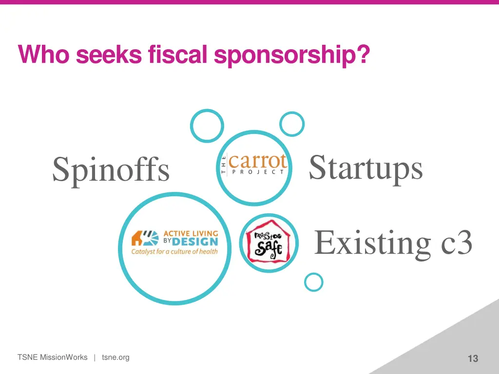 who seeks fiscal sponsorship